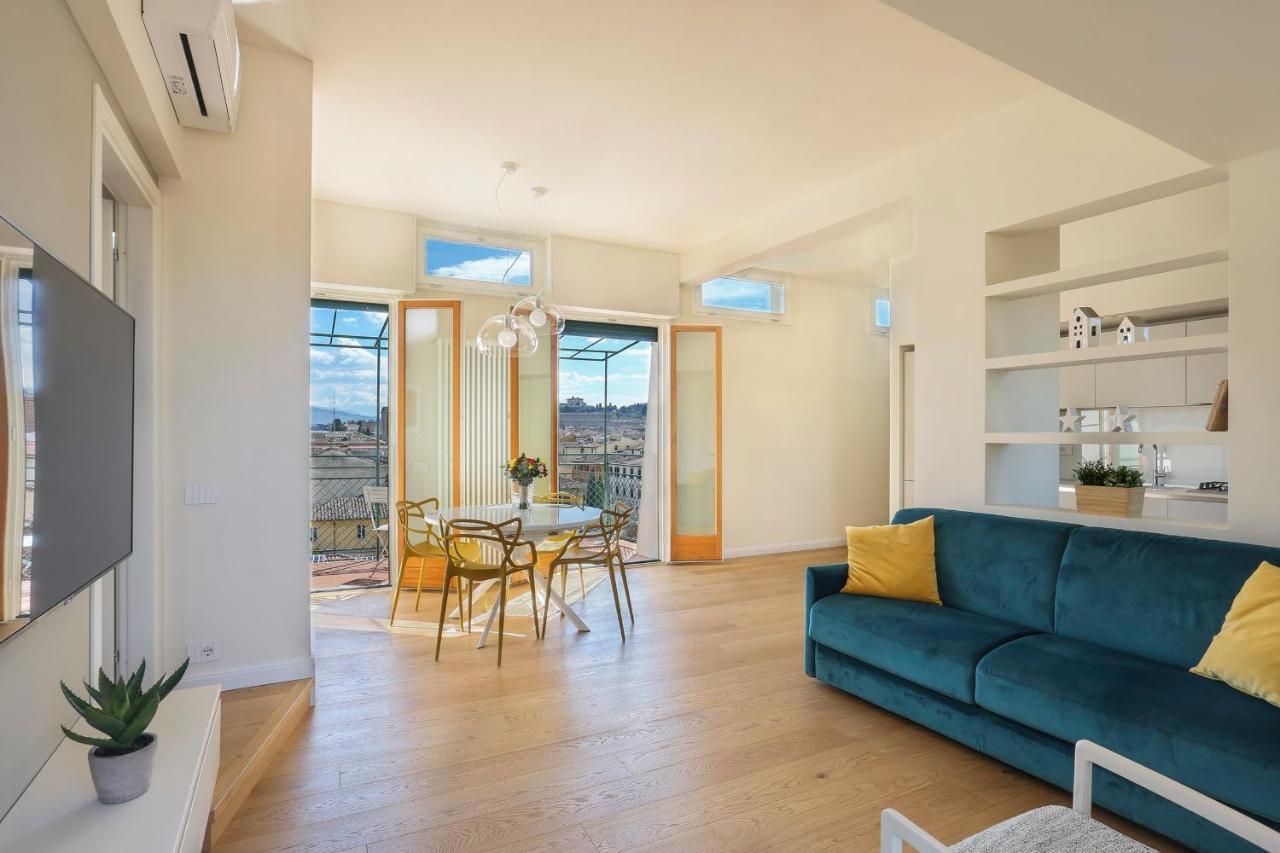 Ferienwohnung Penthouse With Big Terrace In Oltrarno Florenz Exterior foto